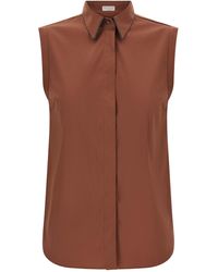 Brunello Cucinelli - Cotton Blouse - Lyst