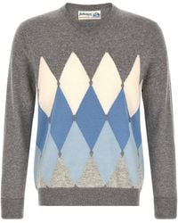Ballantyne - 'classic Diamond' Intarsia Sweater - Lyst