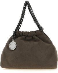 Stella McCartney - Falabella Mini Drawstring Bag With Ruthenium Chain - Lyst