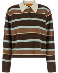 Guest In Residence - 'cropped Stripe Rugby' Sweater - Lyst