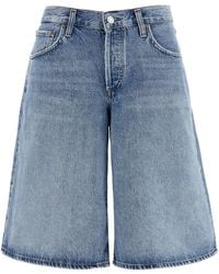Agolde - 'Baggy V-short' Bermuda Shorts - Lyst