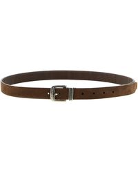 Brunello Cucinelli - Inverted Leather Belt - Lyst