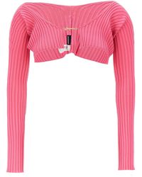 Jacquemus - 'le Maille Pralu' Cropped Cardigan - Lyst