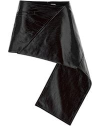 Courreges - 'fold Vinyl Mini' Skirt - Lyst