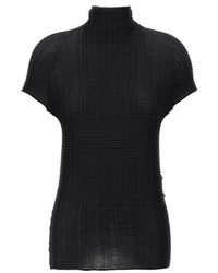 Issey Miyake - T-Shirt 'Wooly Pleats-56' - Lyst