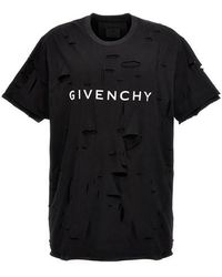 Givenchy - Destroyed Effect T-shirt - Lyst