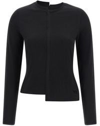 Y-3 - T-Shirt With Asymmetrical Hem - Lyst