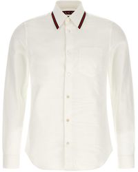 Gucci - 'nastro Web' Shirt - Lyst