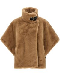 Pinko - Fur Cape - Lyst