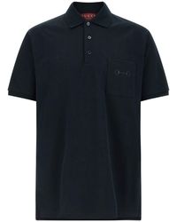 Gucci - 'morsetto' Embroidery Polo Shirt - Lyst