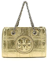 Tory Burch - 'fleming Soft Metallic Quilt Mini' Handbag - Lyst