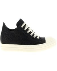 Rick Owens - Lamb Leather Low Top Sneakers - Lyst