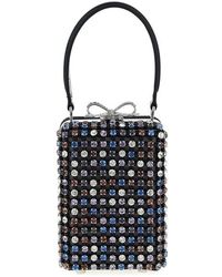 Self-Portrait - Borsa A Mano 'Multi Crystal Chainmail' Micro - Lyst