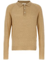Ma'ry'ya - Bouclé Cotton Polo Shirt - Lyst