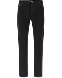 Gucci - Gg Jacquard Denim Jeans - Lyst