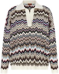Missoni - Zigzag Polo Shirt - Lyst