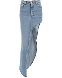 Coperni - 'one-leg Denim' Skirt - Lyst