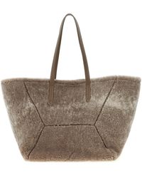 Brunello Cucinelli - Große Umhängetasche "Bc Duo" - Lyst