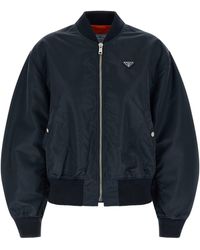 Prada - Twill Bomber Jacket - Lyst