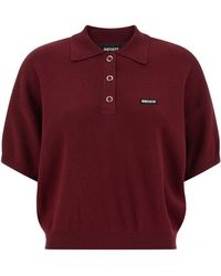 ROTATE BIRGER CHRISTENSEN - 'slinky Knit' Polo Shirt - Lyst