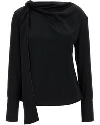 Givenchy - Top 'Draped Bow' - Lyst