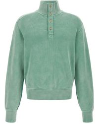 Entire studios - High-Neck Sweatshirt With Buttons - Lyst