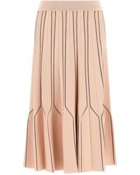Elisabetta Franchi - Origami Knit Skirt - Lyst