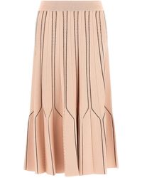Elisabetta Franchi - Origami Knit Skirt - Lyst