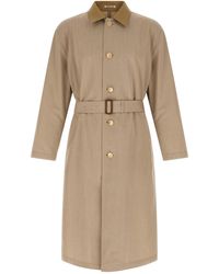 AURALEE - 'wool Max Canvas' Coat - Lyst