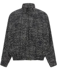 DARKPARK - 'lee' Bouclé Wool Bomber Jacket - Lyst