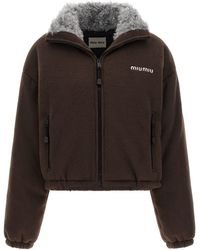 Miu Miu - Pile Down Jacket - Lyst