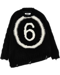 MM6 by Maison Martin Margiela - Logo Sweater - Lyst