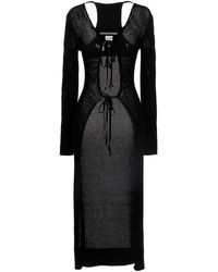 ANDREADAMO - Openwork Long Cardigan - Lyst