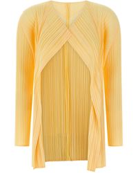 Pleats Please Issey Miyake - Polyester Cardigan Clothing - Lyst