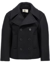 Saint Laurent - Oversized Caban Coat - Lyst