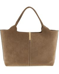 Tod's - Small To Medium Suede Shopping Bag - Lyst