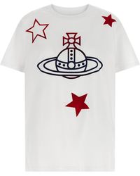 Vivienne Westwood - 'orb And Stars Classic' T-shirt - Lyst