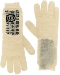 MM6 by Maison Margiela - 'numeric Signature Mm6' Gloves - Lyst