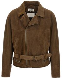 MM6 by Maison Margiela - Biker Jacket - Lyst