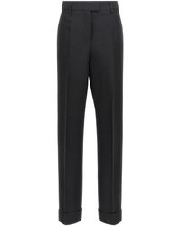 Ferragamo - Stretched Pleated Trousers - Lyst