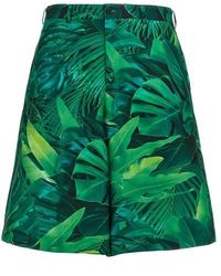 Comme des Garçons - 'foliage' Bermuda Shorts - Lyst