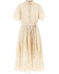 Elie Saab - Carving Embroidery Dress - Lyst