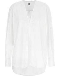 TOTEME - Cotton Blouse - Lyst