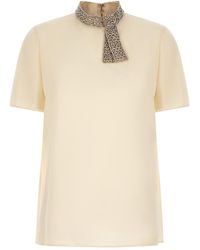 Valentino Garavani - Jewel Collar Top - Lyst