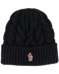 Moncler - Braided Wool Beanie - Lyst