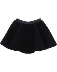 Moncler - Metallic Teddy Skirt - Lyst