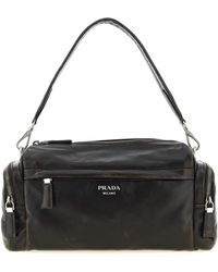 Prada - Aged Effect Nappa Leather Crossbody Bag - Lyst