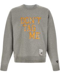 Maison Mihara Yasuhiro - 'don't Tag Me' Sweatshirt - Lyst