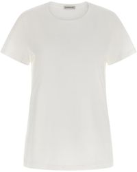 Moncler - T-Shirt With Felt Logo Patch - Lyst