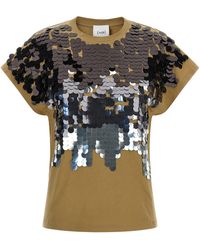 Nude - Sequin T-shirt - Lyst
